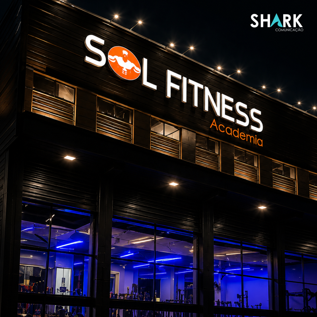 Sol Fitness — Fachada / Sinalização