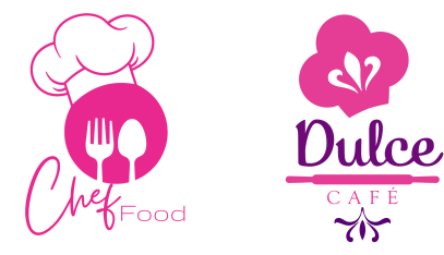 Logo Chef Food / Dulce Café