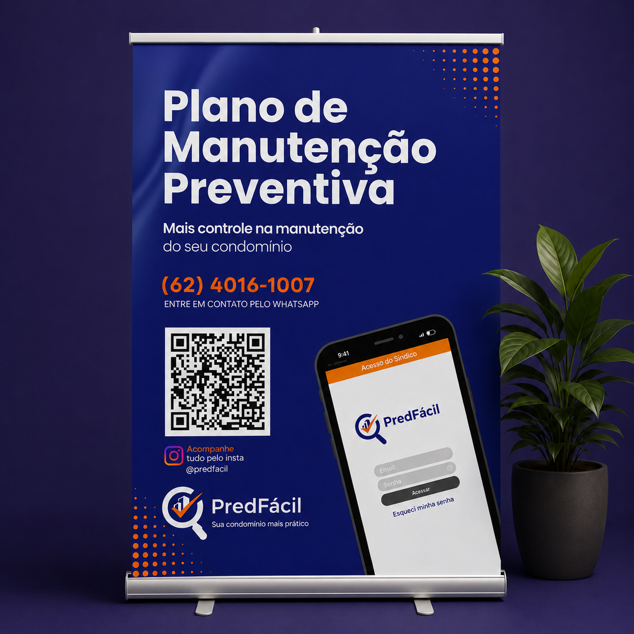 PredFácil — Banner Roll-up